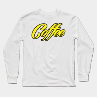 Funny Shirts for Coffee Lovers Coffee Mug Retro style trendy design Long Sleeve T-Shirt